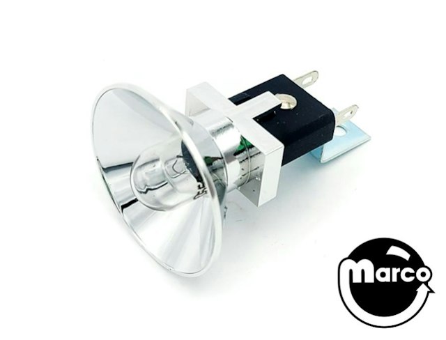 Lamp socket reflector - with bulb