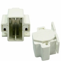 Lamp socket fluorescent bi-pin