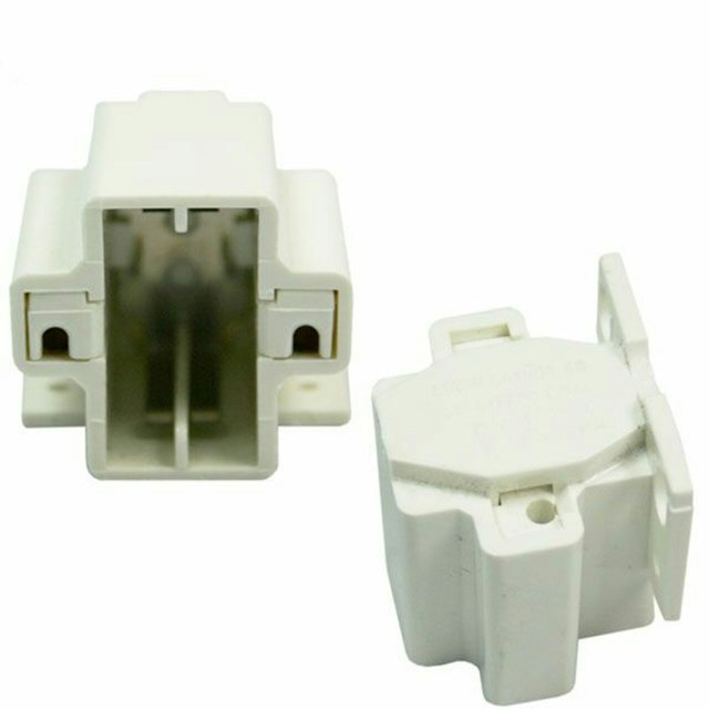 Lamp socket fluorescent bi-pin