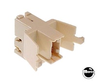 Lamp socket - snap on IDC biege w/ diode