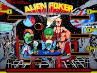 ALIEN POKER (Williams) Backglass