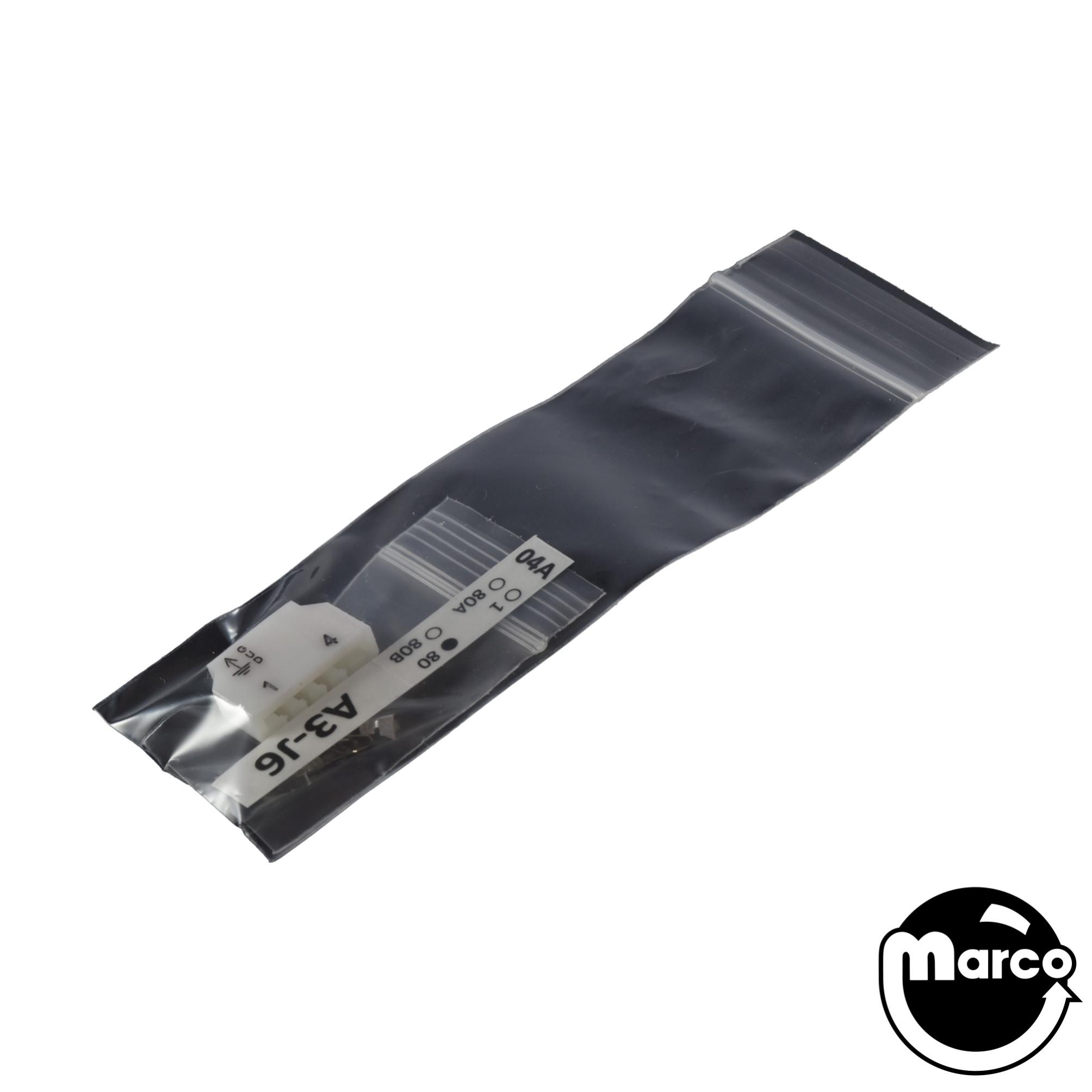 Connector - SLA printed edge single 4 pin .156 inch