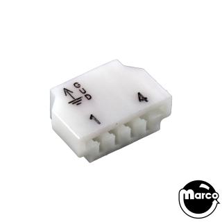 Connector - SLA printed edge single 4 pin .156 inch