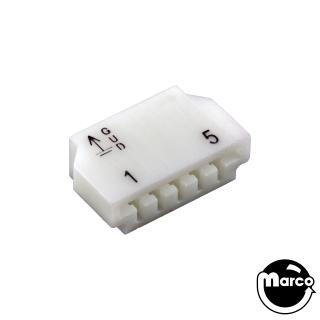 Connector - SLA printed edge single 5 pin .156 inch