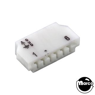 Connector - SLA printed edge single 6 pin .156 inch