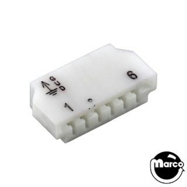 09-01-6061-GUD - Connector - SLA printed edge single 6 pin .156 inch ...