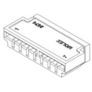 8 circuit Edge card connector single sided surface mount