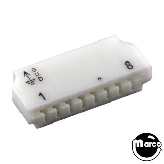 Connector - SLA printed edge single 8 pin .156 inch