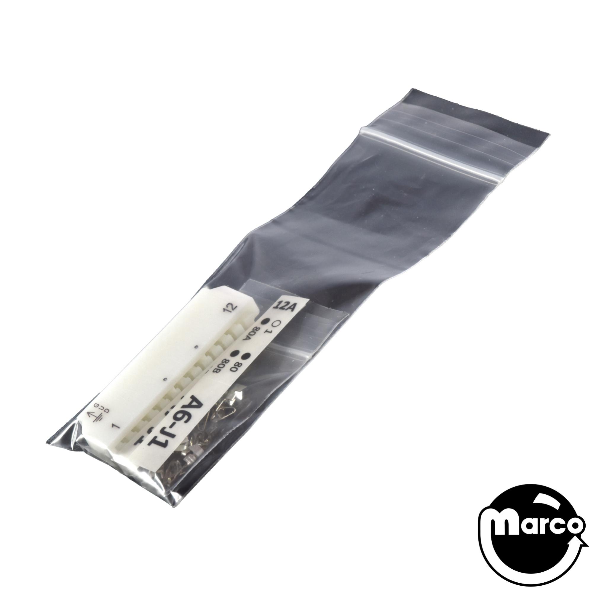 Connector - SLA printed edge single 12 pin .156 inch