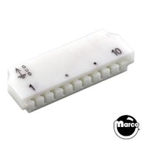 Connector - SLA printed edge single 10 pin .156 inch