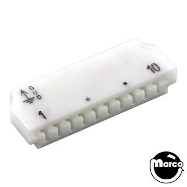 09-01-6101-GUD - Connector - SLA printed edge single 10 pin .156 inch ...