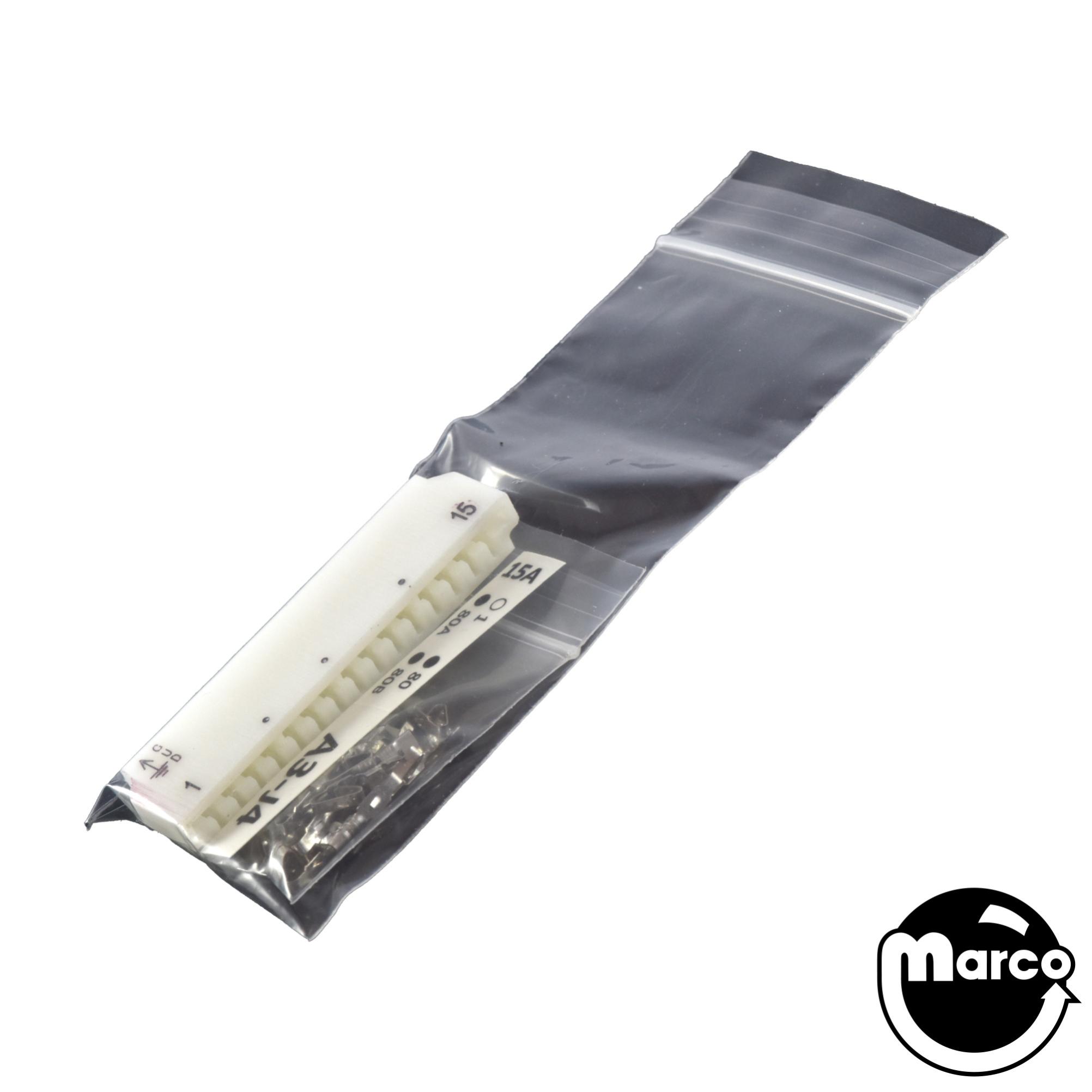 Connector - SLA printed edge single 15 pin .156 inch (3.96mm)