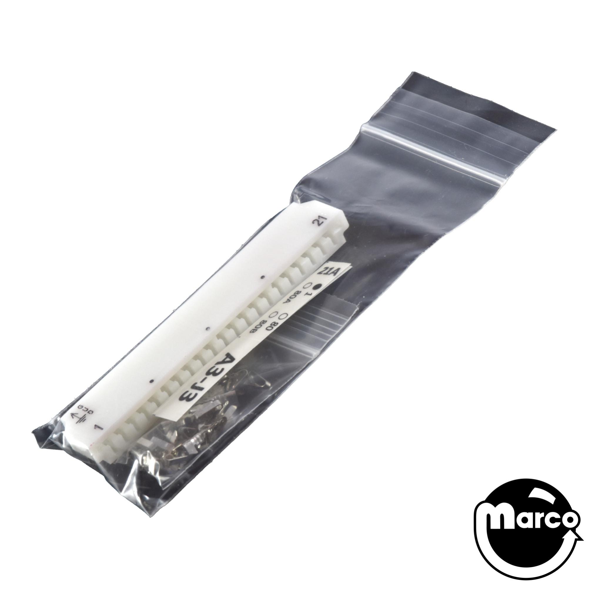 Connector - SLA printed edge single 21 pin .156 inch
