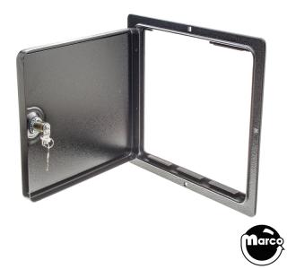 Coin door blank with frame