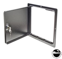 Coin door blank with frame