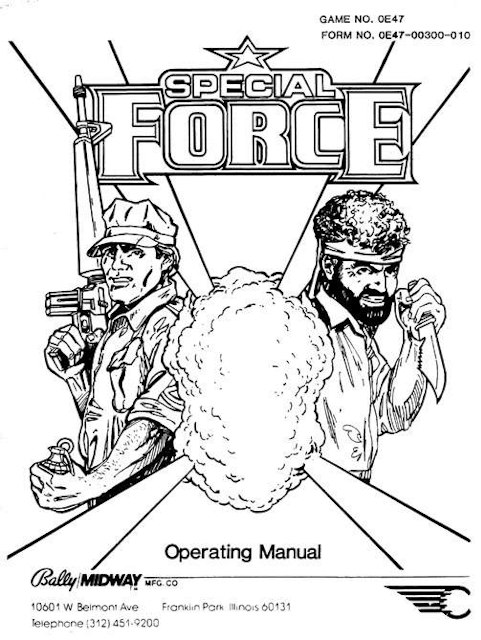 SPECIAL FORCE (Bally) Manual parts