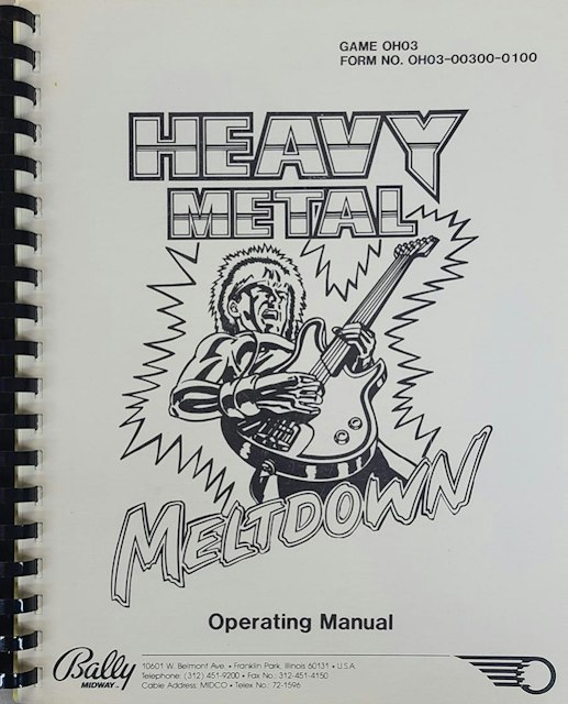 HEAVY METAL MELTDOWN (Bally) Manual set