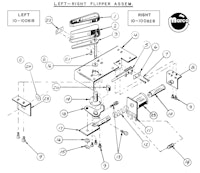 Flipper assembly Game Plan left