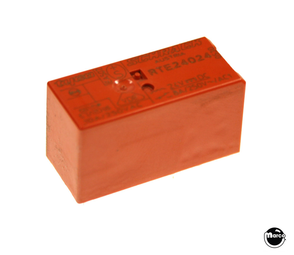 Relay - switch 1-3 24V 8A DPDT