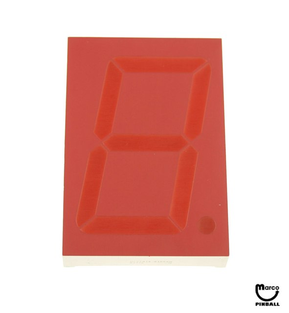 LED block numeric red 7 segment 2.25 inch