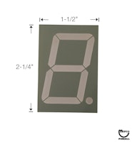 LED block numeric red 7 segment 1.8 inch
