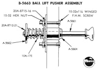Ball lift pusher spring Williams