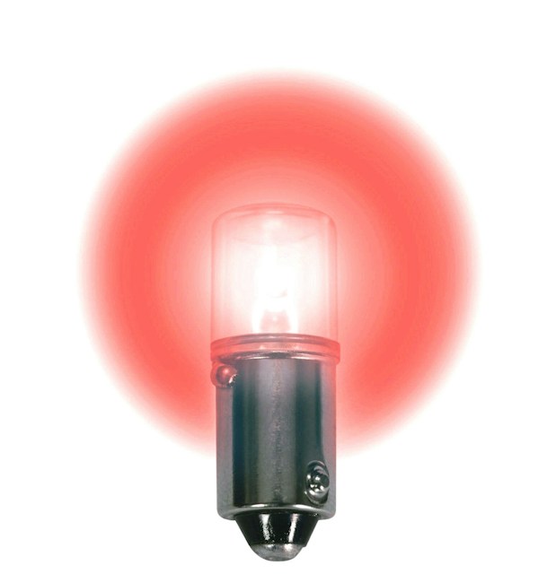 LED lamp - bayonet 12.8v red 20-25ma LM1012MB-R