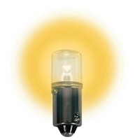LED lamp - bayonet 12.8v amber