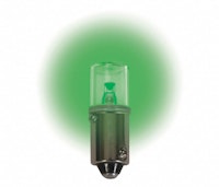 LED lamp - bayonet 12.8v green