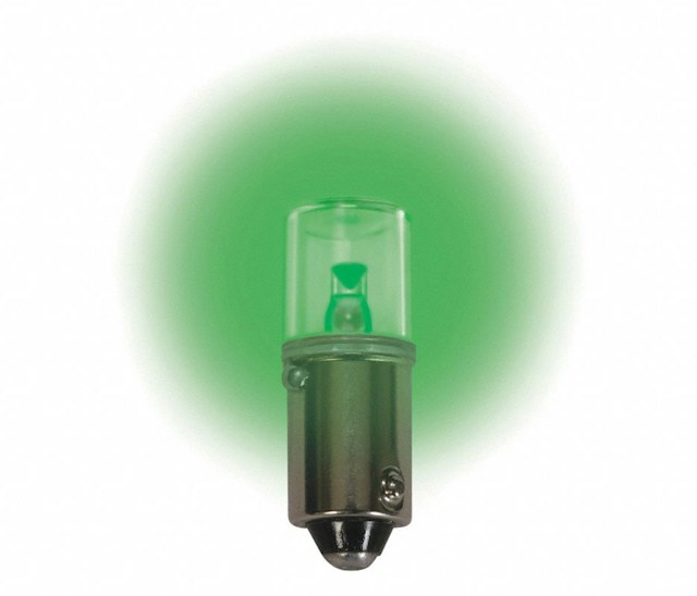 LED lamp - bayonet 12.8v green 20-25ma LM1012MB-G