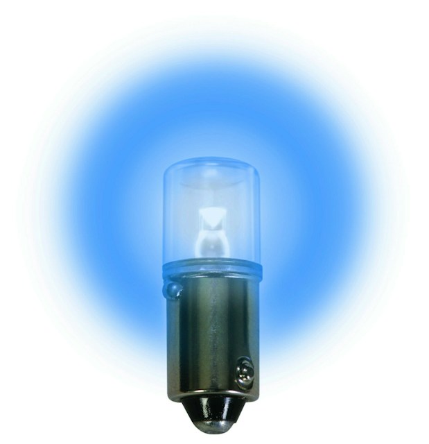 LED lamp - bayonet 12.8v blue 20-25ma LM1012MB-B 2FNL2