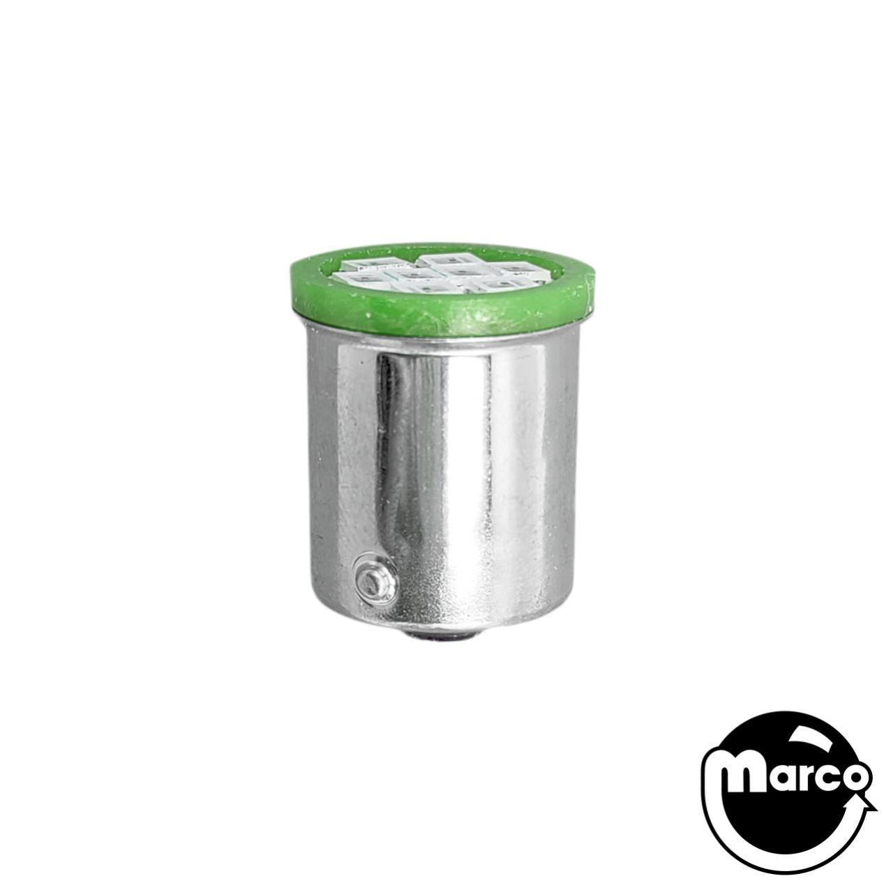 LED lamp #89 base 5v 8 chip green