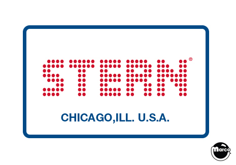 Coin door decal Stern SEI border