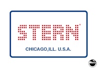 Coin door decal Stern SEI border