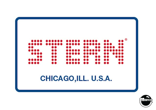 Coin door decal Stern SEI border