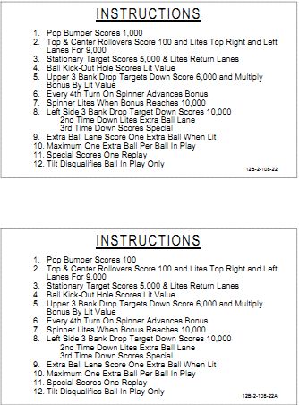 NUGENT (Stern) Score Cards (8)