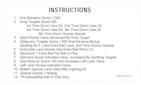 TRIDENT (Stern) Score cards (6)