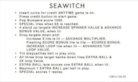 SEAWITCH (Stern) Score cards (4)