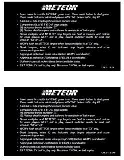 METEOR (Stern) Score Cards (8)