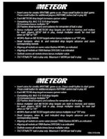 METEOR (Stern) Score cards (8)