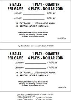SEAWITCH (Stern) Score Cards (4)