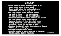 GALAXY (Stern) Score cards (8)