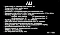 ALI (Stern) Score Cards (4)