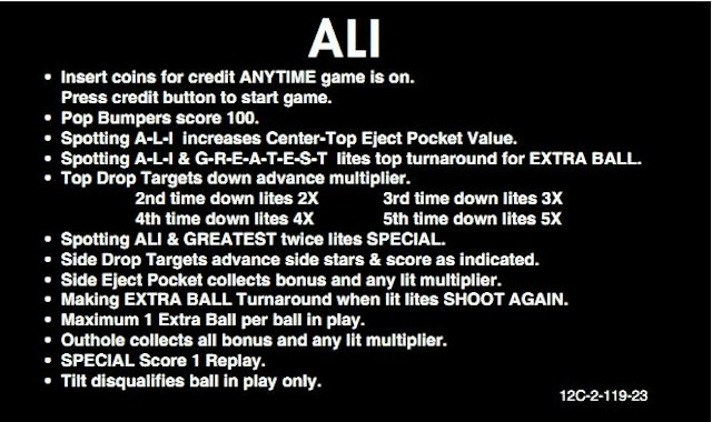 ALI (Stern) Score Cards (4)