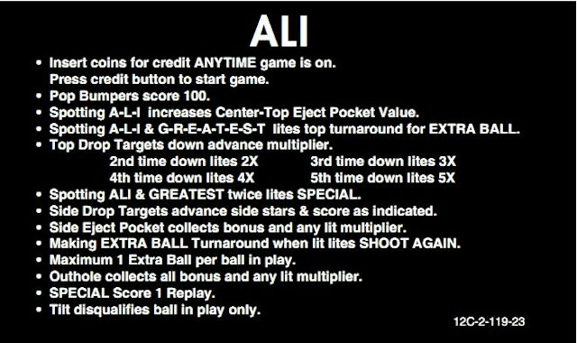 ALI (Stern) Score Cards (4)