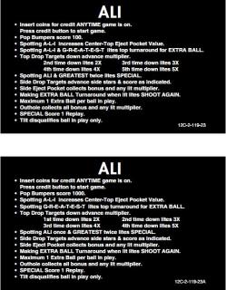 ALI (Stern) Score Cards (4)