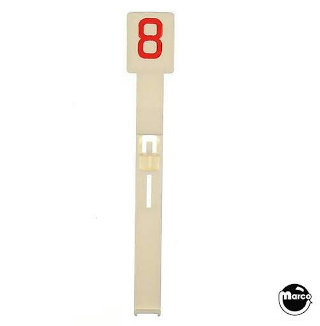 Drop target GTB white/red '8'