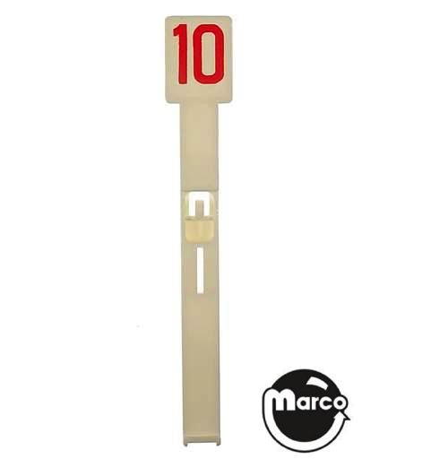Drop target GTB white/red '10' A-13445U