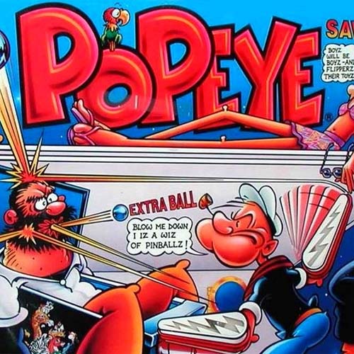 POPEYE SAVES THE EARTH Pinball GX138