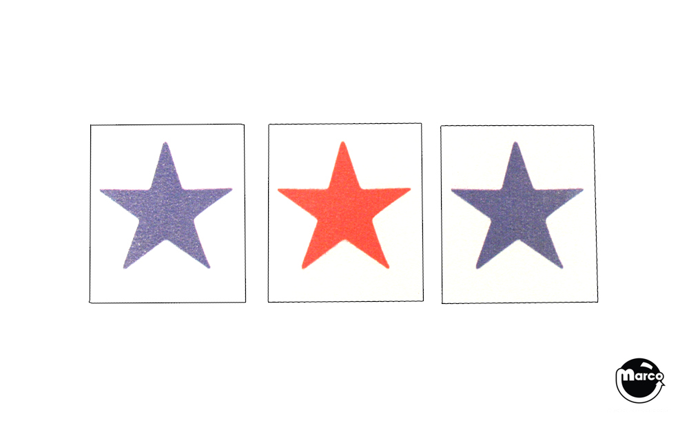 Drop target decal - Stern early star